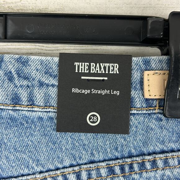 Blank NYC Women’s 28 The Baxter Ribcage Straight Leg Distressed Button Jeans NEW - Picture 8 of 10